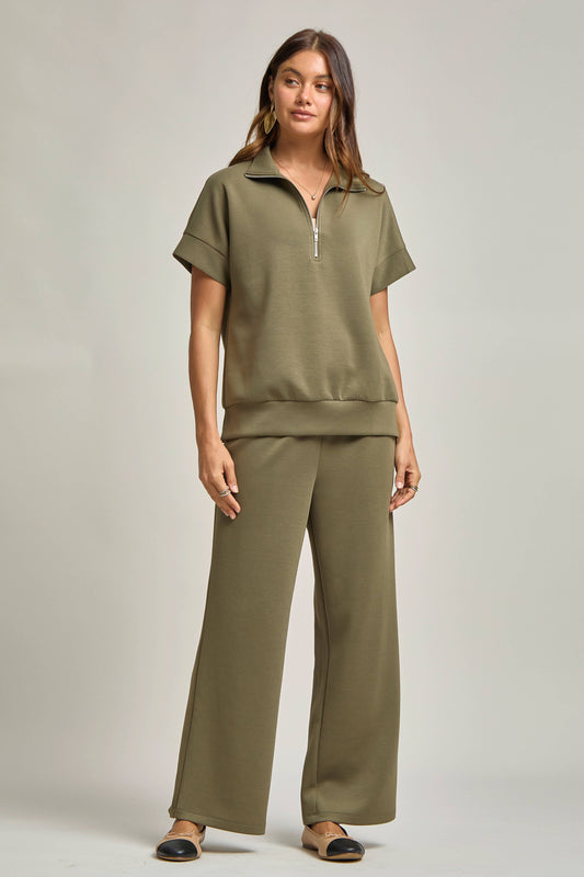 Olive Travel Set Short Sleeve