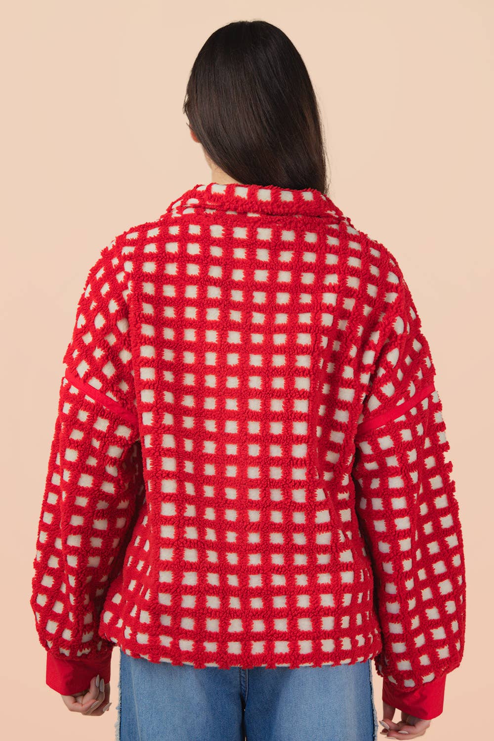 ❤️ Merry & Bright Check Fleece – Red