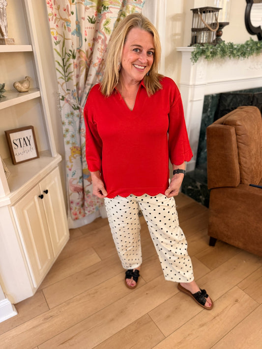 Darling Dot Bow Pants