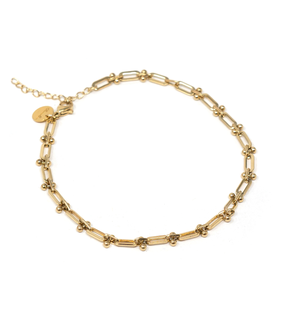 Santorini Anklet (Water Resistant): Gold
