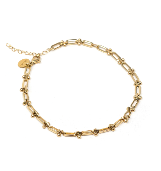 Santorini Anklet (Water Resistant): Gold