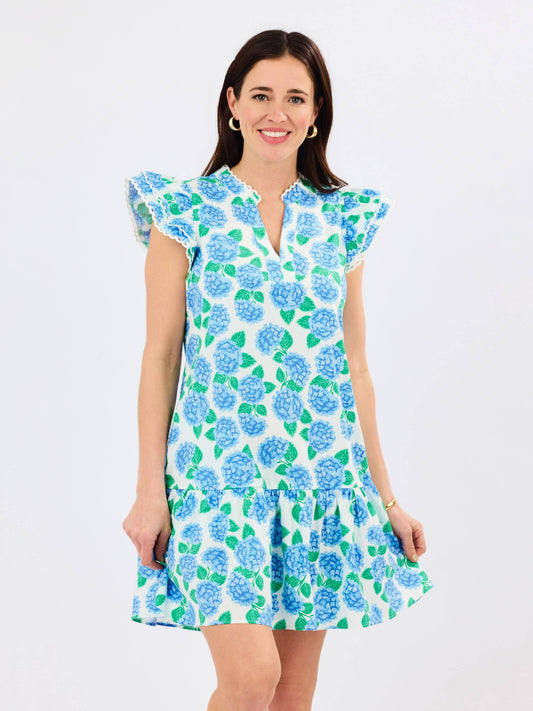 Mary Square Sierra Dress/Summerfair Blue