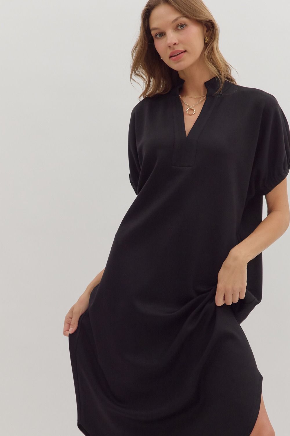 Midnight Ease Midi Dress