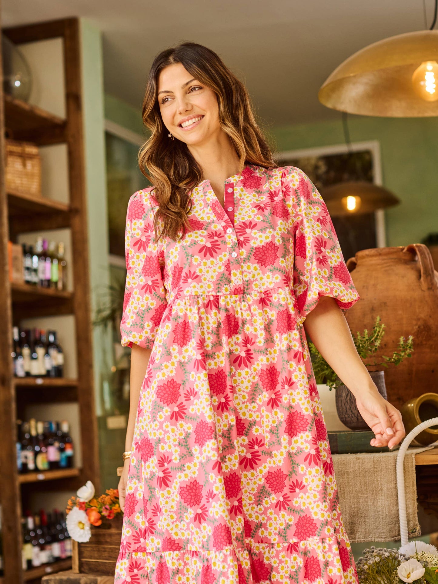 Riley Dress | Daisy Chain Pink: XS