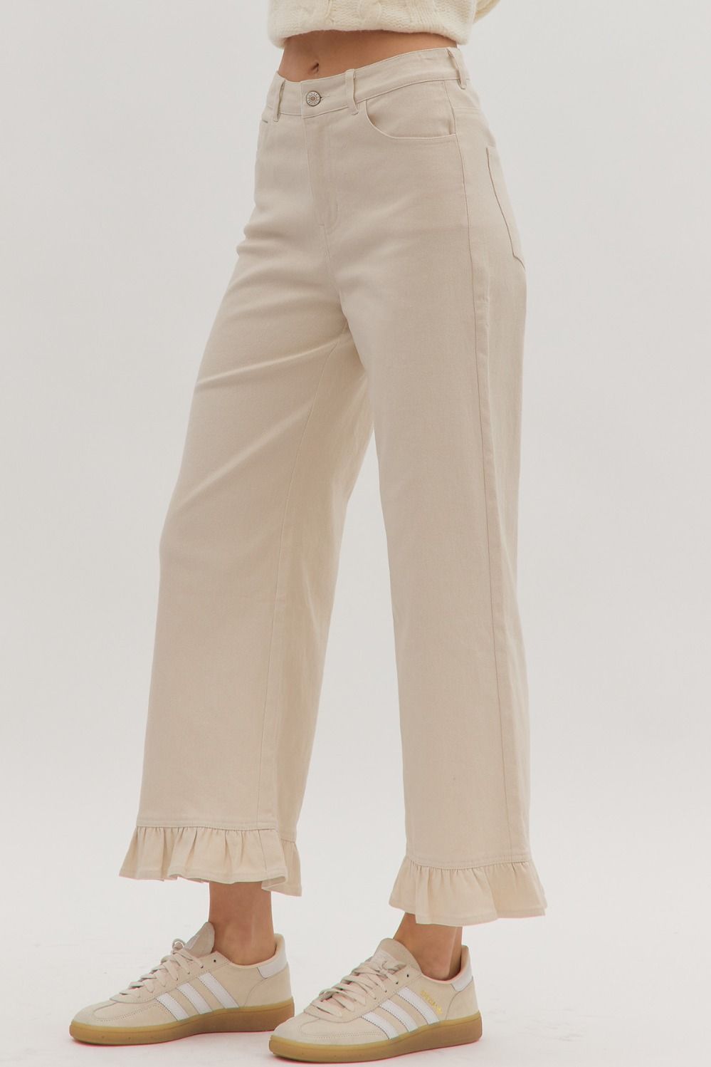 Soft & Sweet Ruffle Hem Pants