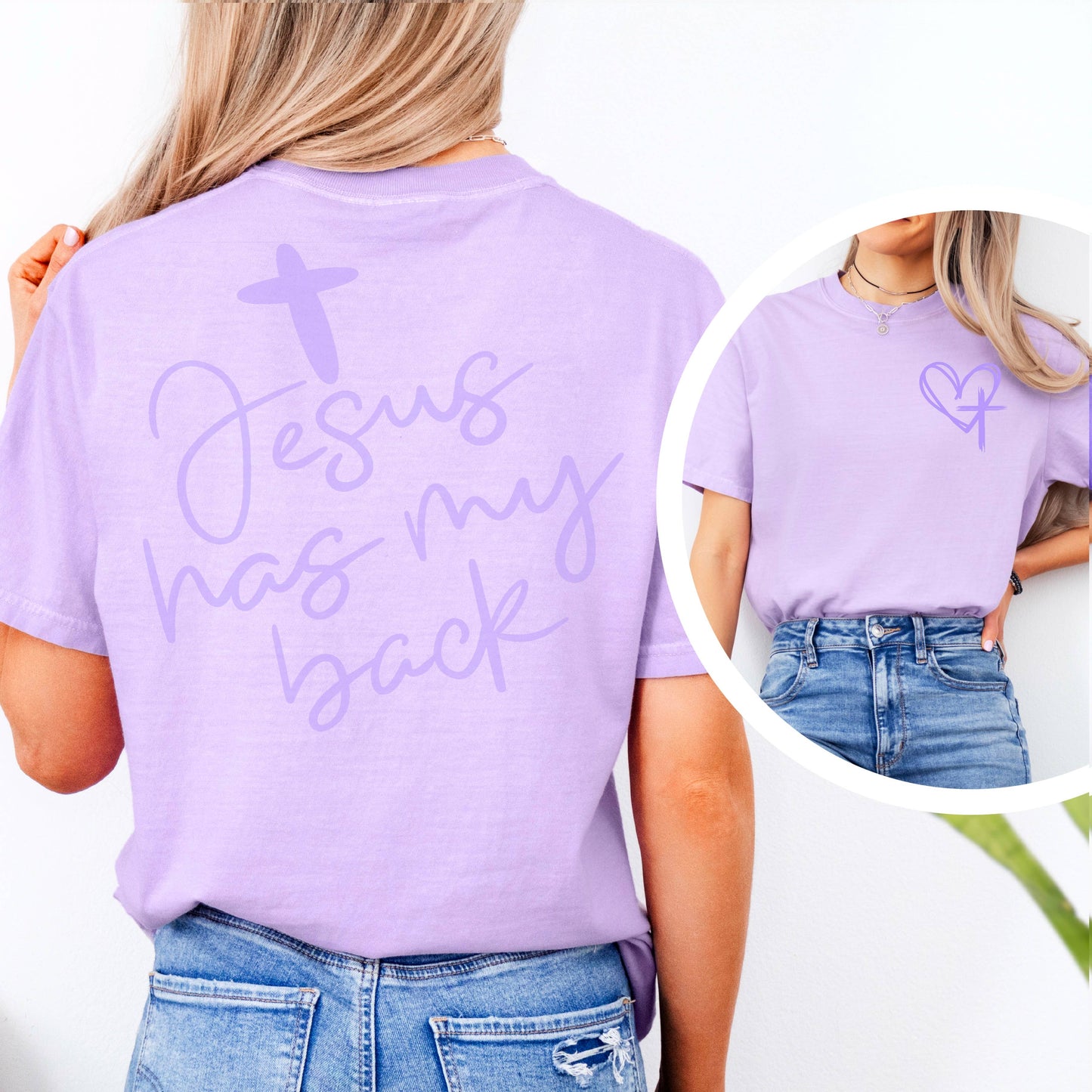 Jesus Has My Back Graphic Tee