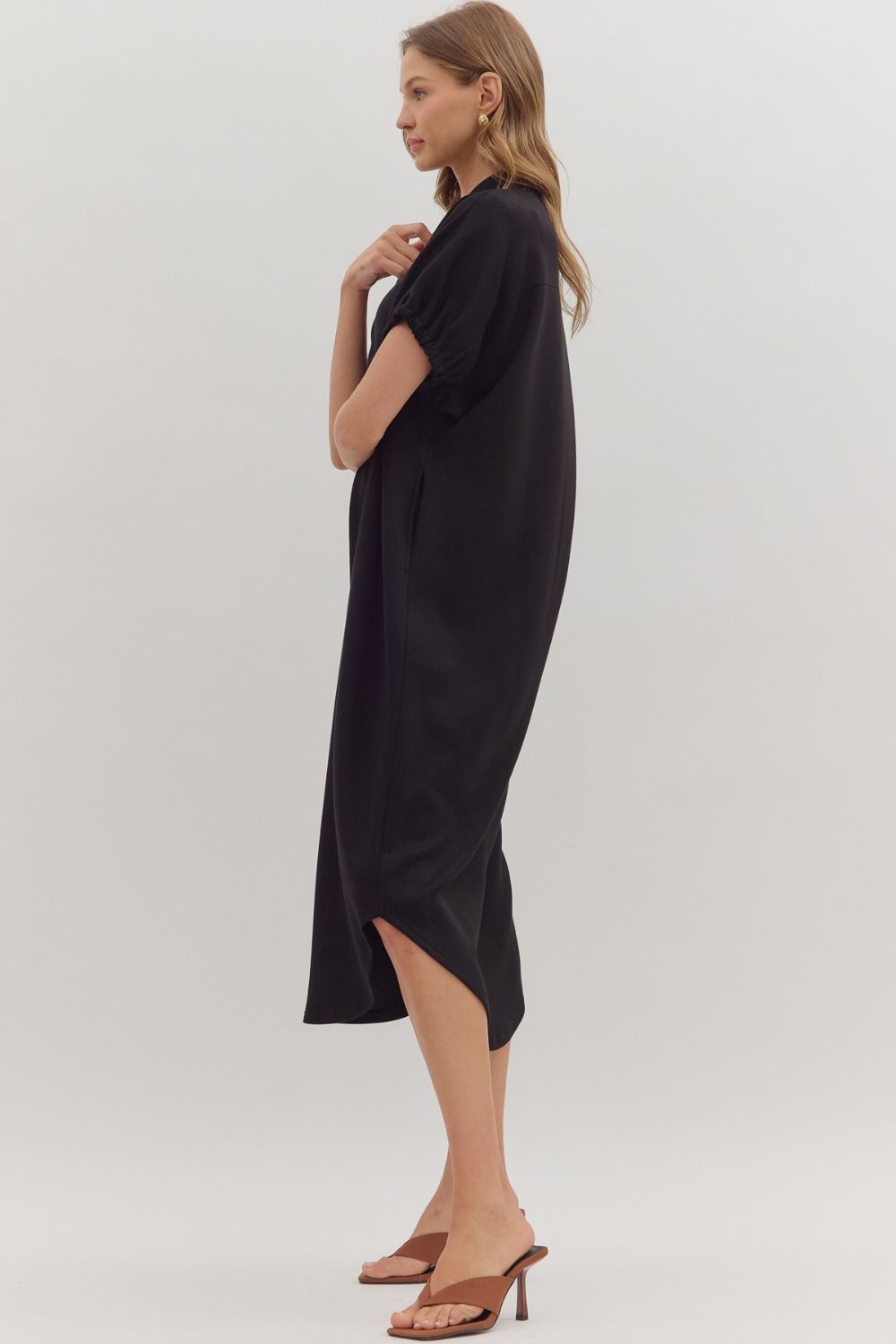 Midnight Ease Midi Dress