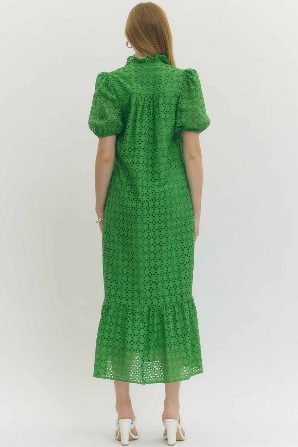 Emerald Sweetheart Midi Dress