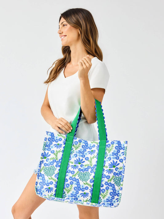 Monaco Carryall Tote | Daisy Chain White