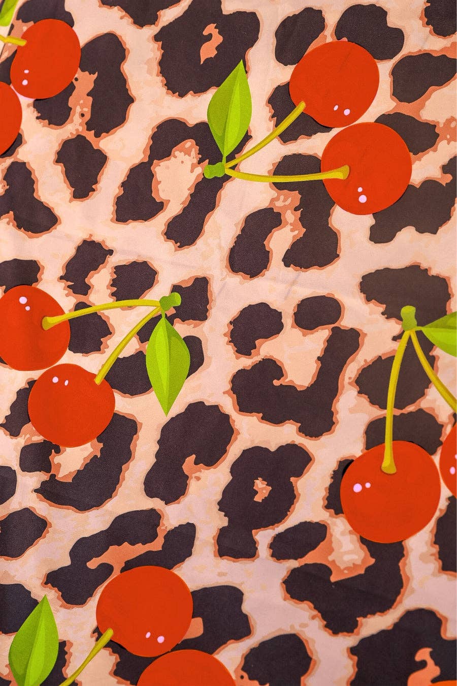Cherries Gone Wild Towel: Leopard / One Size