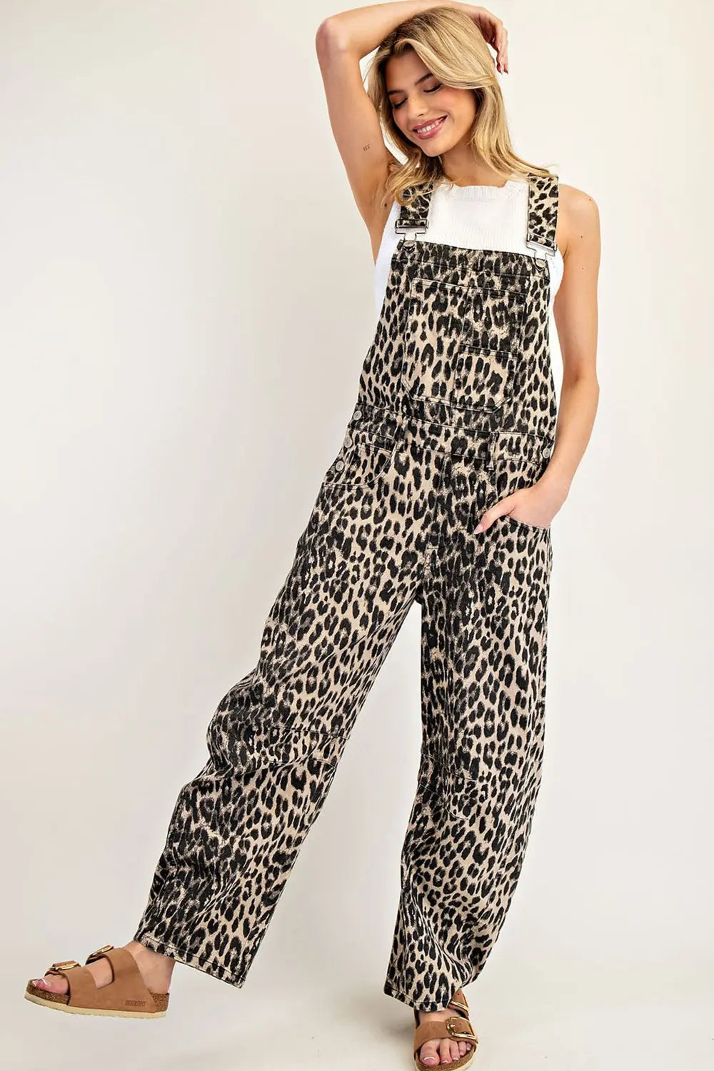 🐆 Wild at Heart Leopard Overalls