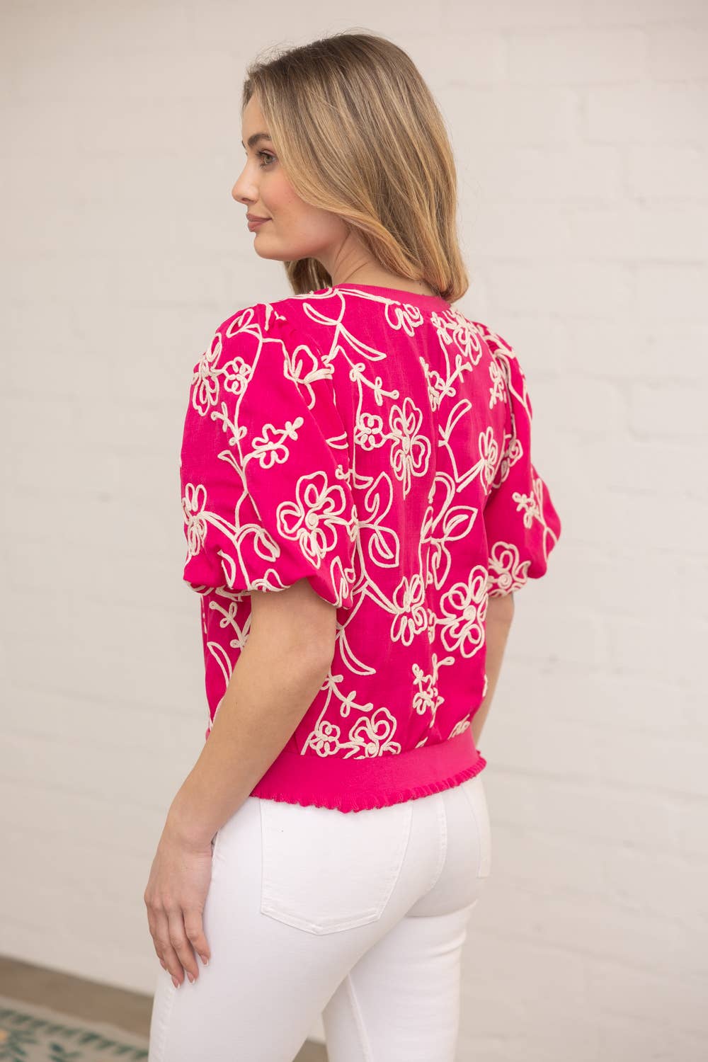 Blooming Beautiful Embroidered Top