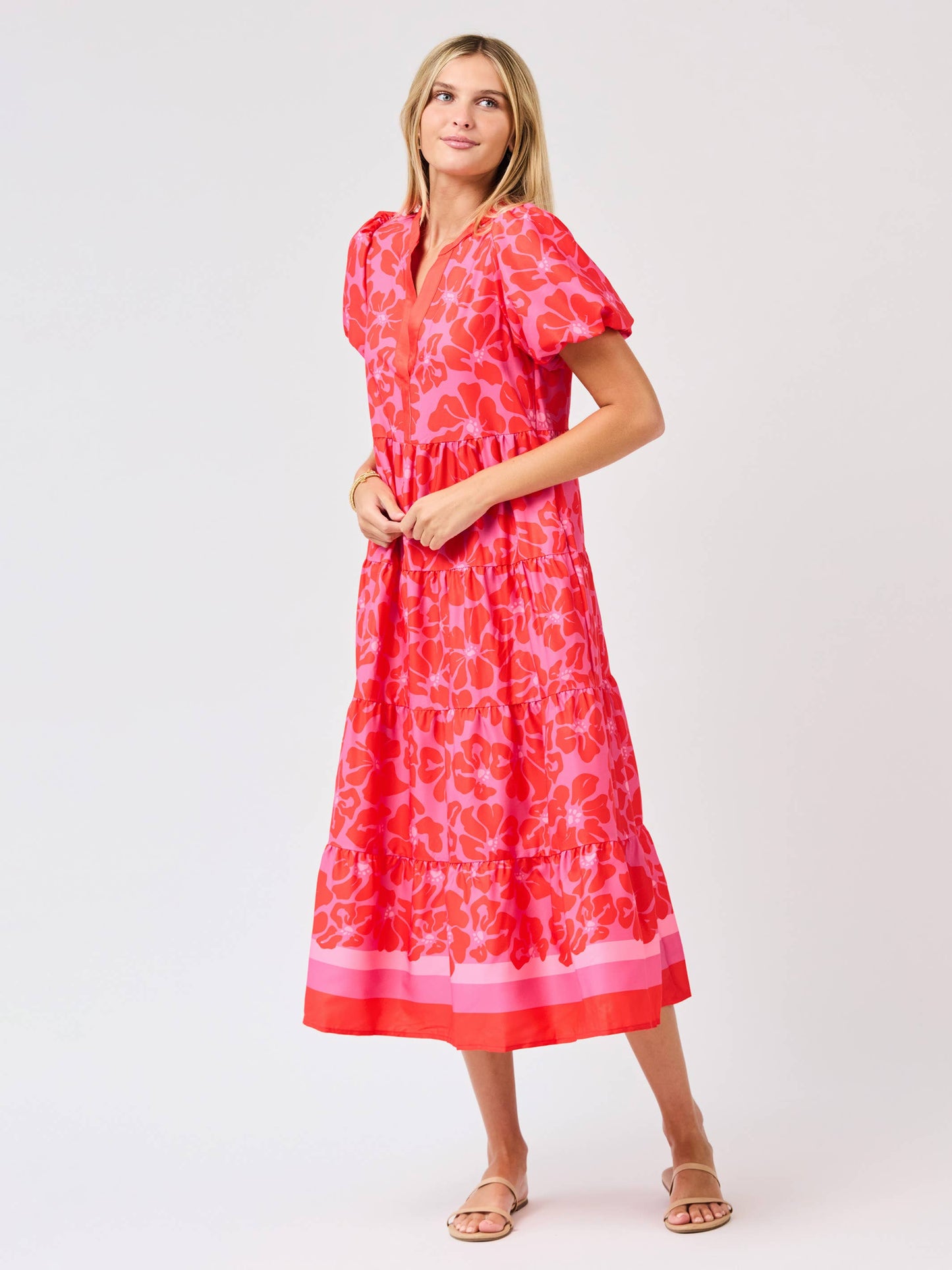Kinsley Dress | Garden Samba Pink