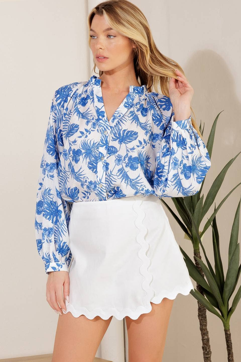 White Skort with Ric Rac
