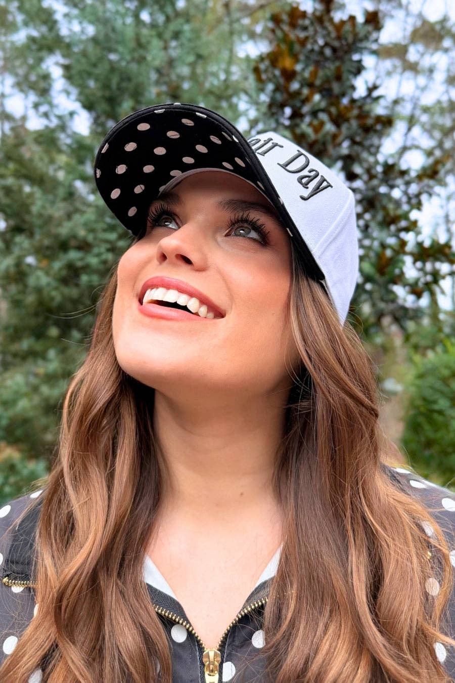 Bad Hair Day Hat: Black/White