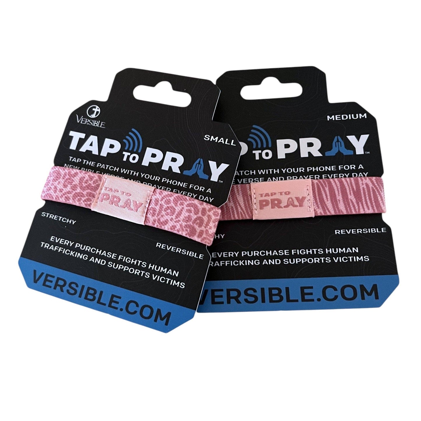 Tap To Pray® Wristband – Safari Rose: Medium