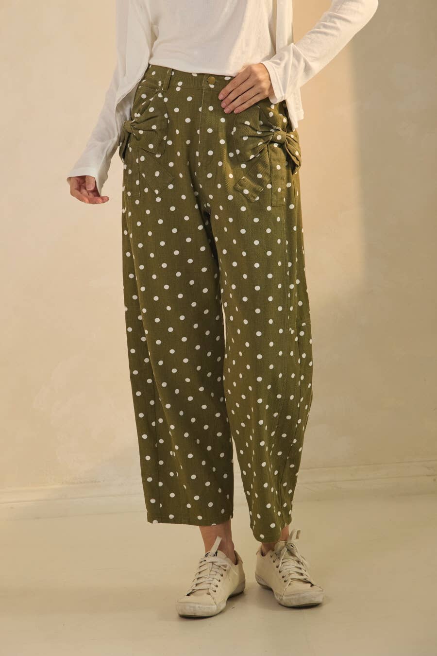 High-rise Printed Denim Pants: Black Combo / S