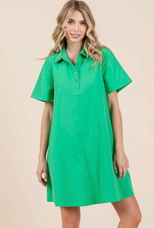 Tee Time Green Dress