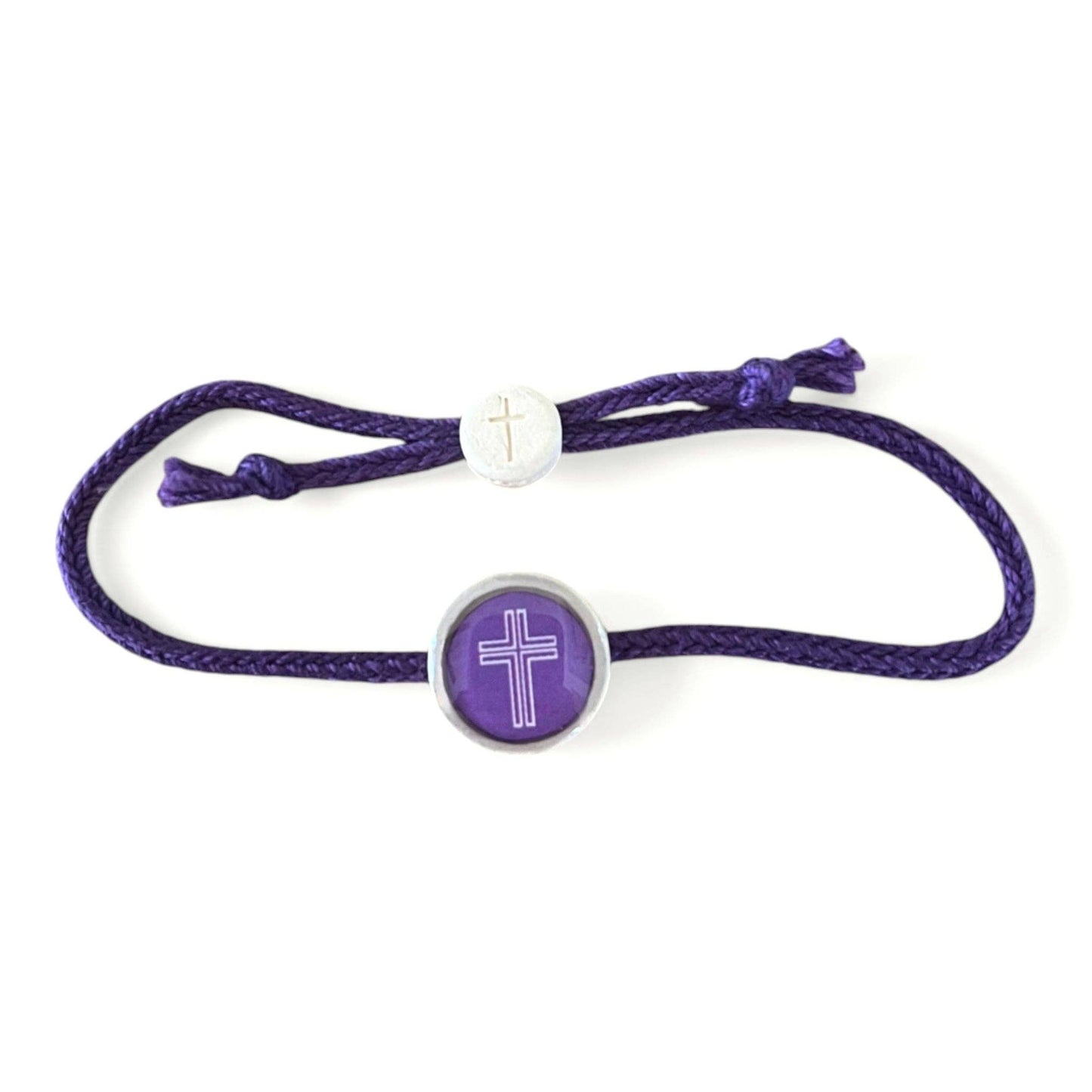 Tap To Pray® Survivor Series Bracelet: 14K Gold-Plated + Vanilla Cross