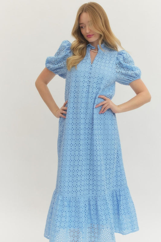 Blue Skies Ahead Midi Dress