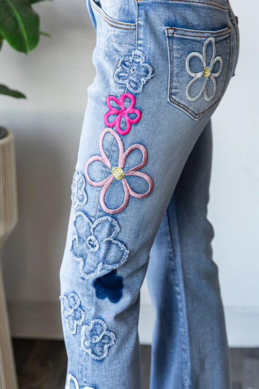Flower Power Flare Jeans