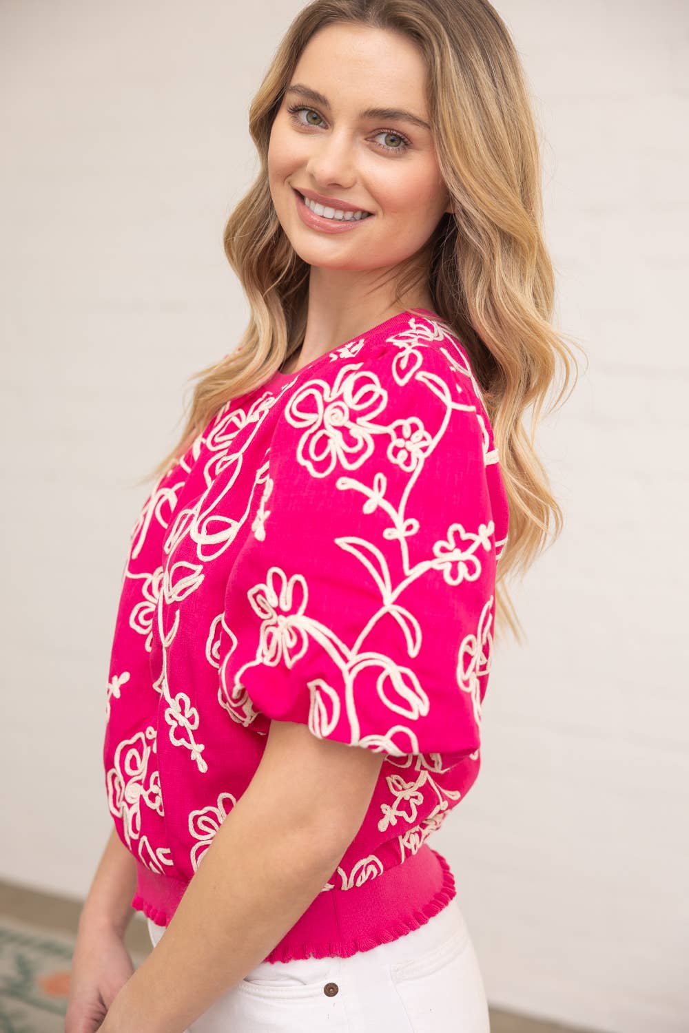 Blooming Beautiful Embroidered Top
