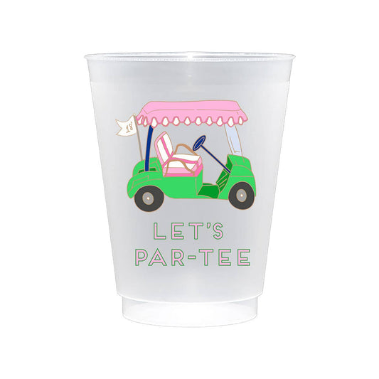 Preppy Golf Shatterproof Frost Flex Plastic Cups (Set of 10)