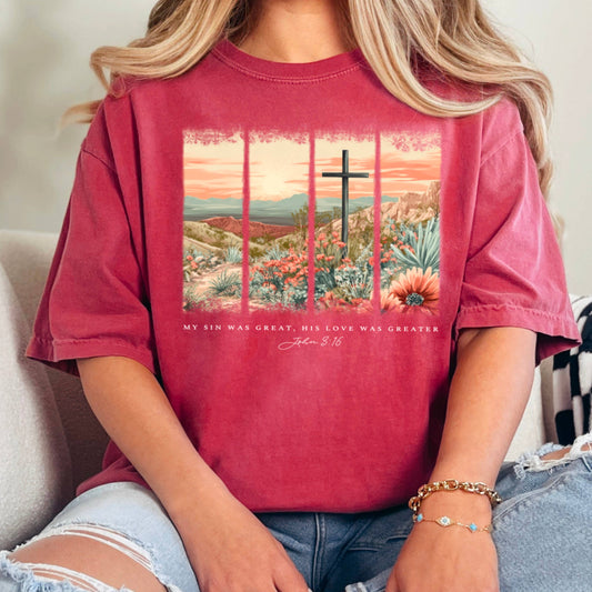 His Love Was Greater Graphic Tee