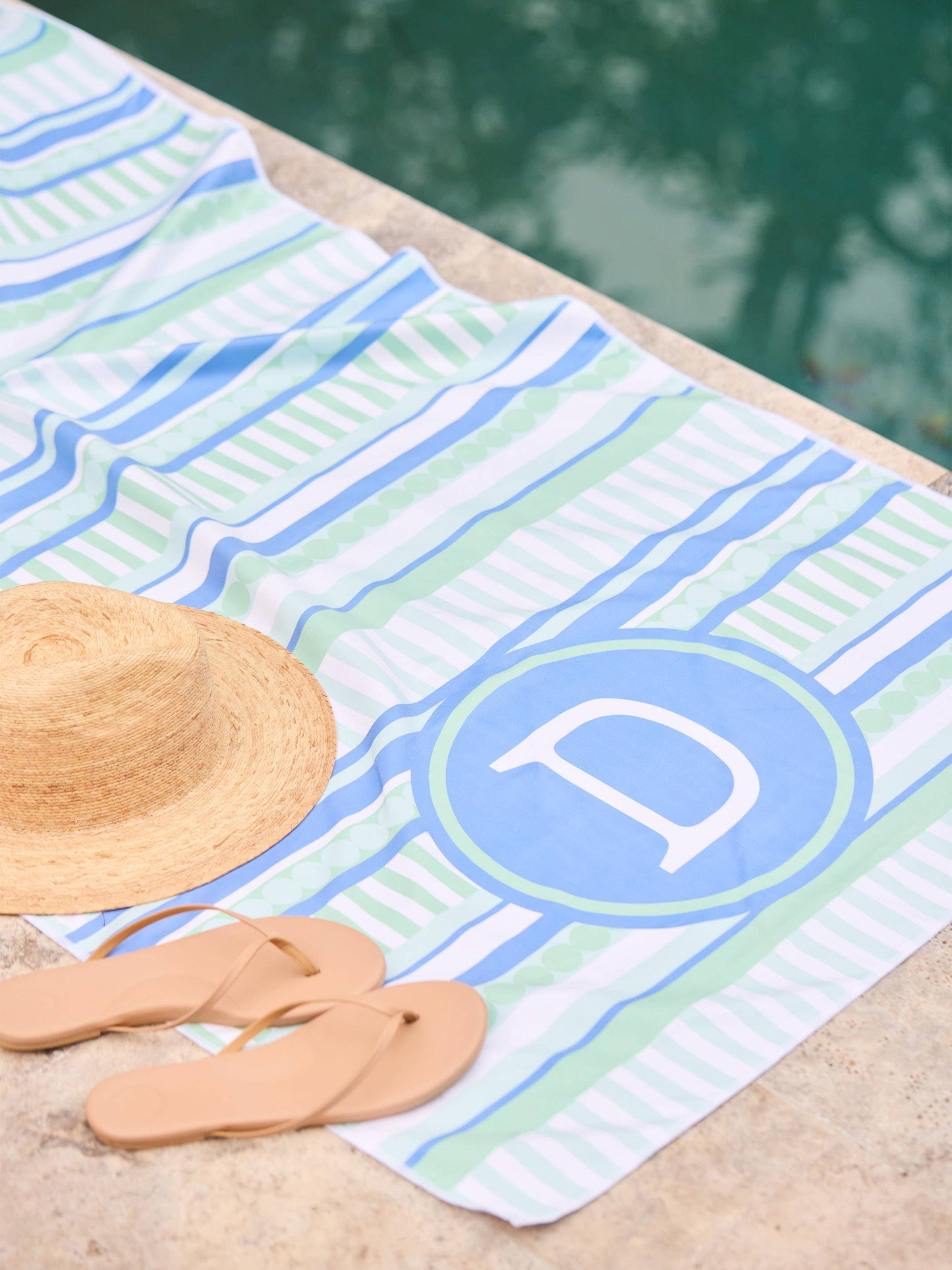 Initial Beach Towels: S