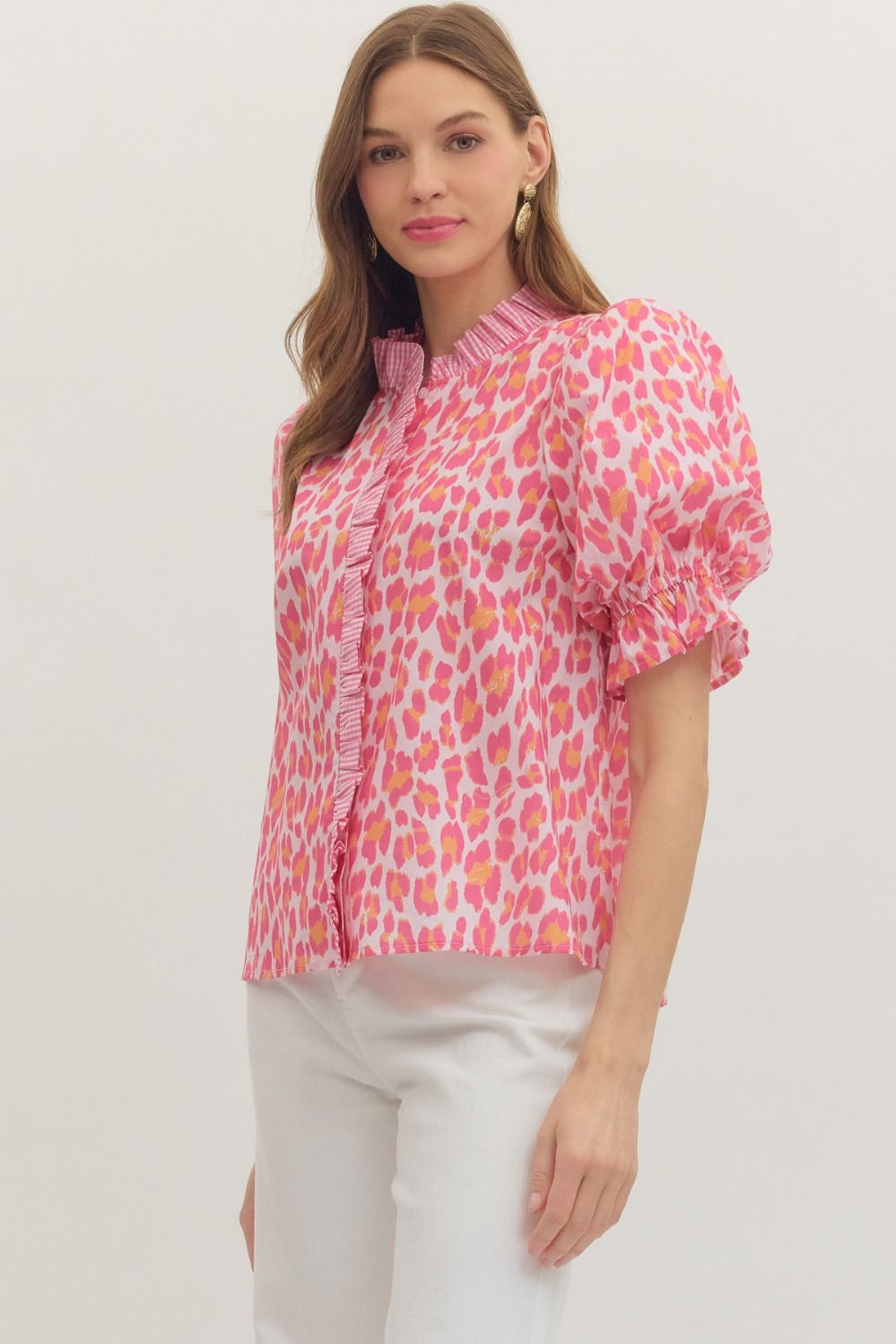 Pink Lemonade Ruffle Top