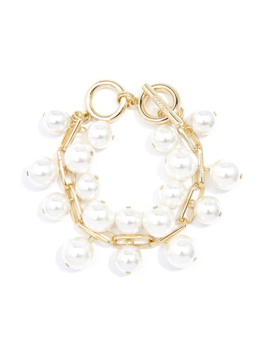 Pearl and Chain Bracelet