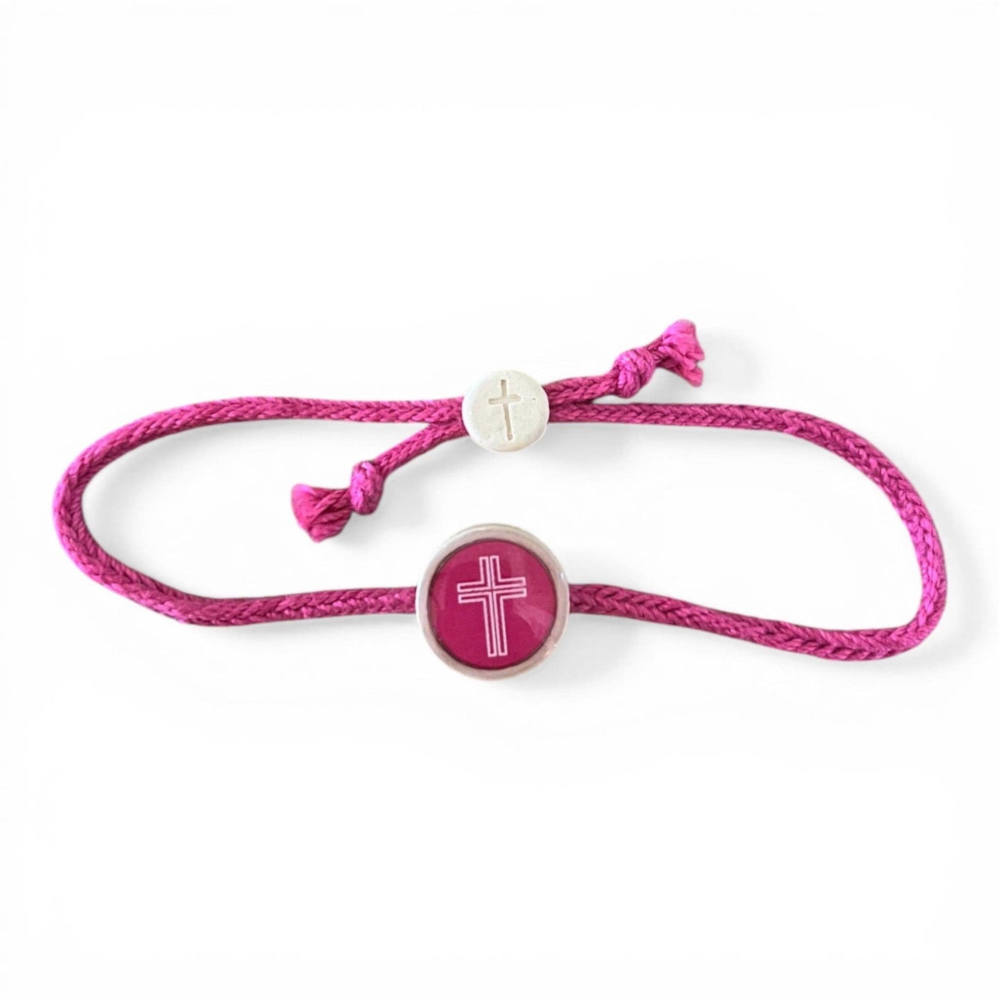 Tap To Pray® Survivor Series Bracelet: 14K Gold-Plated + Vanilla Cross