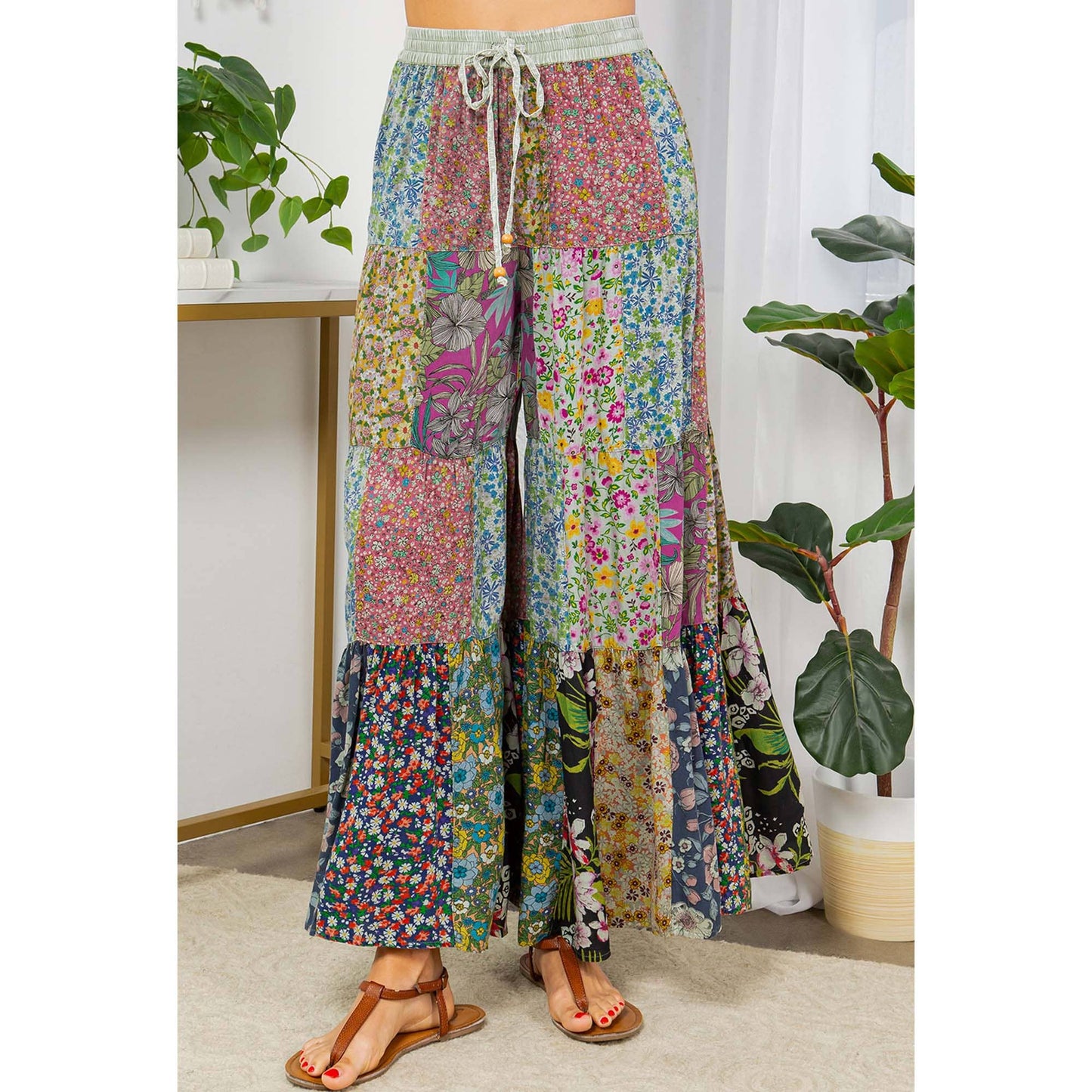 Patchwork Paradise Palazzo Pants