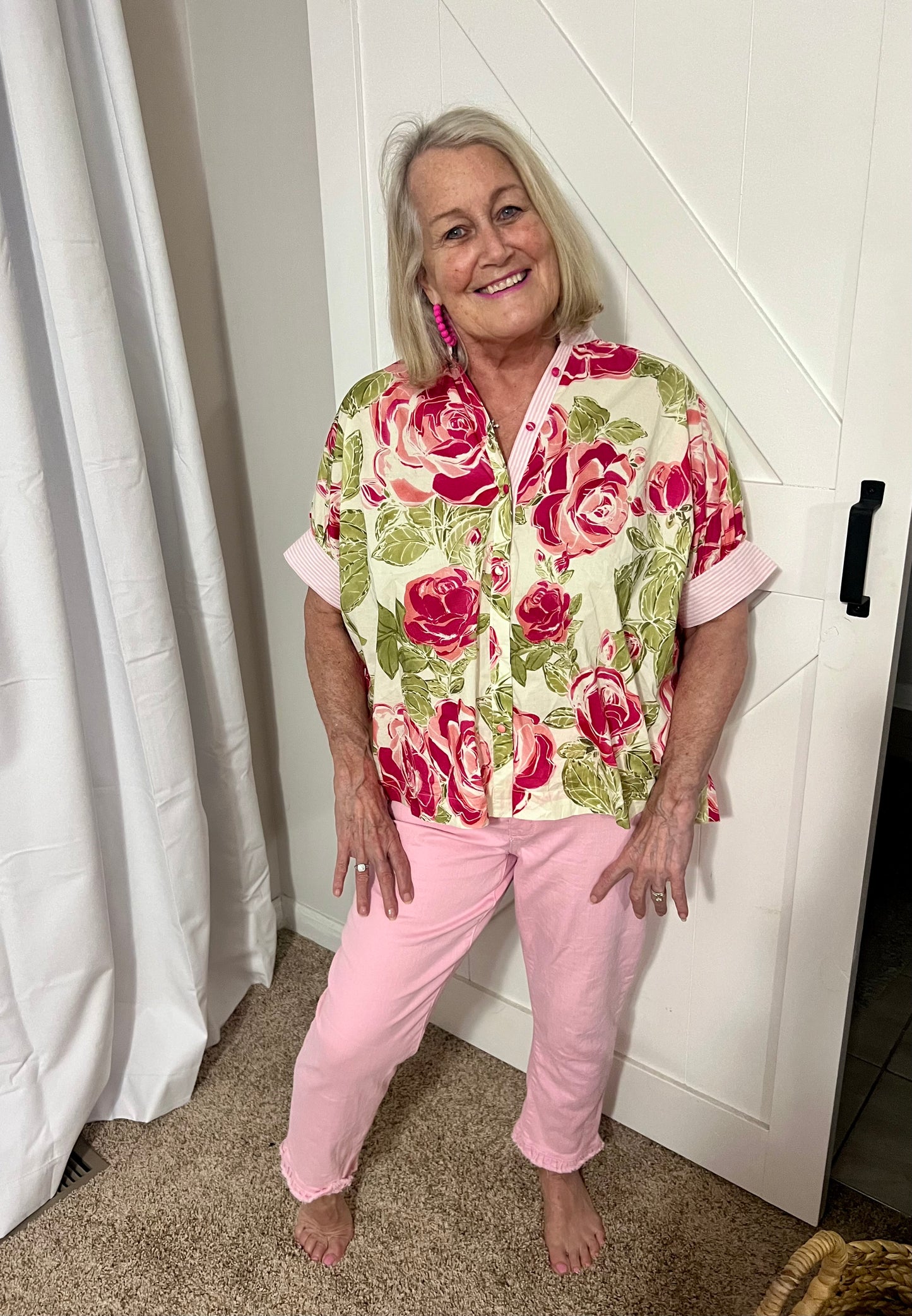 Rosé All Day Blouse