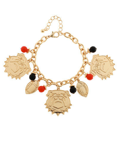 Bulldog Pride Charm Bracelet