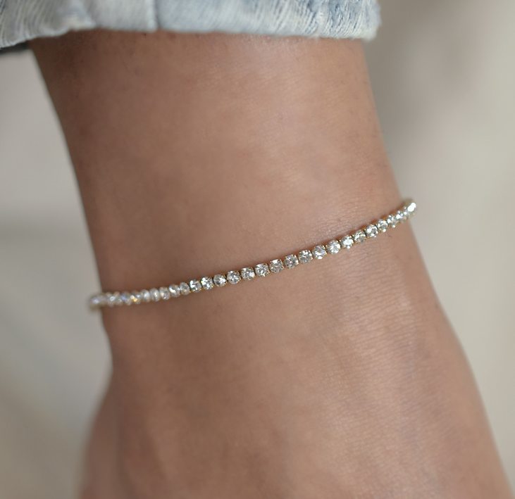 Ibiza Anklet (Water Resistant): Gold
