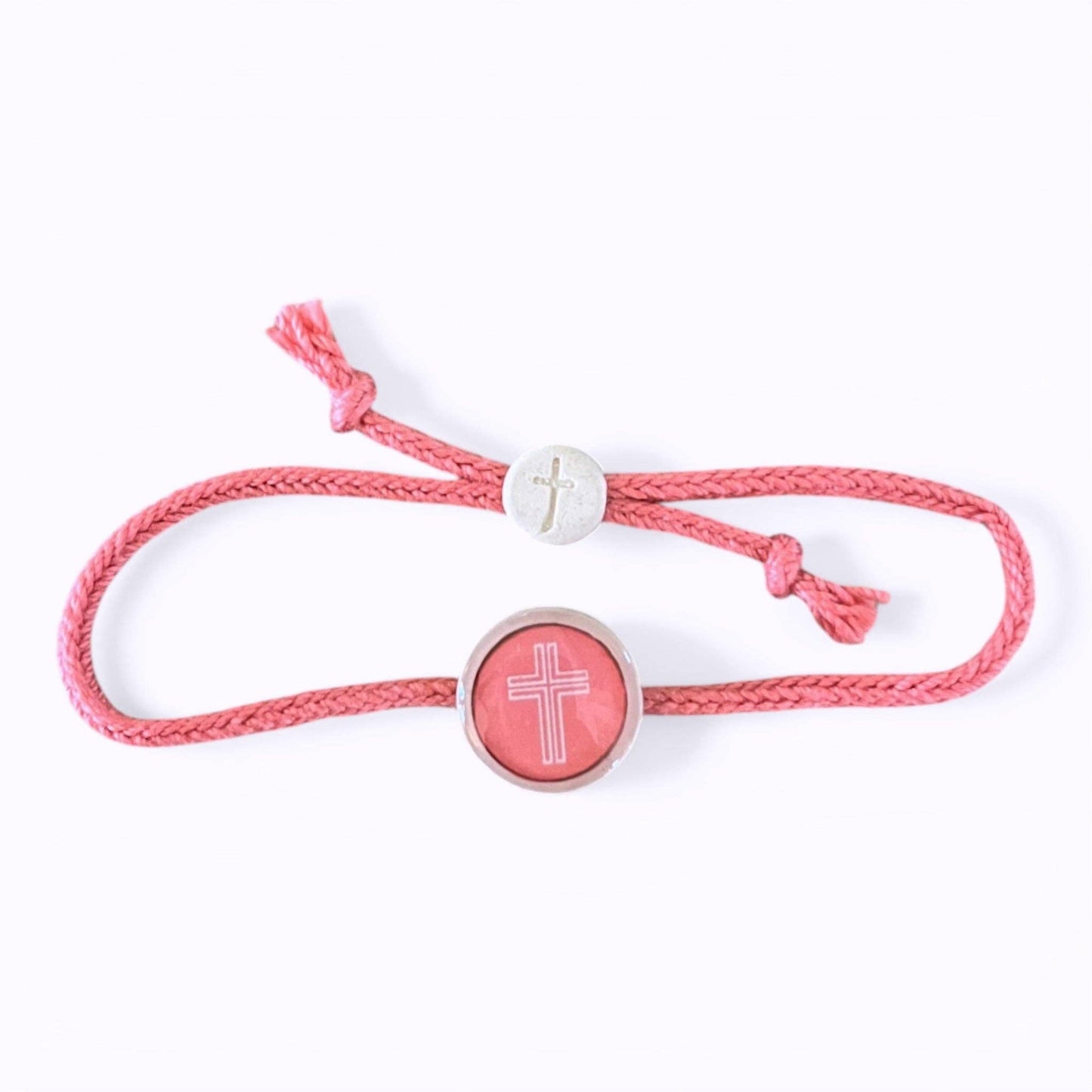 Tap To Pray® Survivor Series Bracelet: 14K Gold-Plated + Vanilla Cross