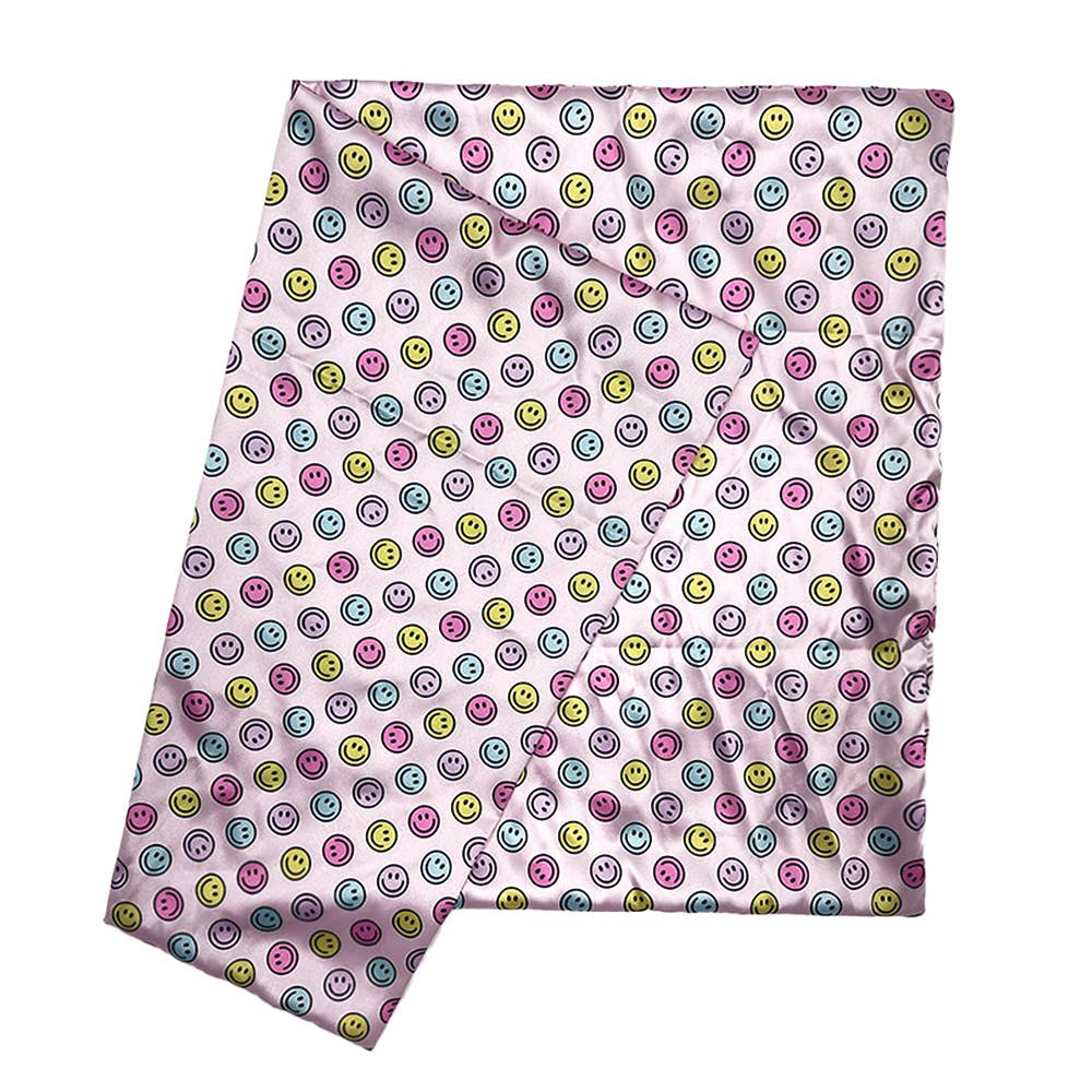 Smiley Satin Anti Frizz Pillow Case