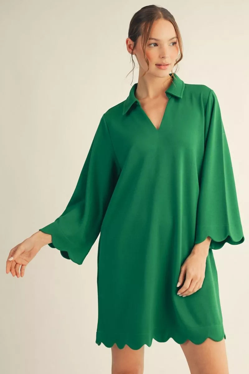Fairway Favorite Scallop Dress