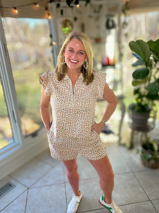 Wild & Ruffled Leopard Lounge Set