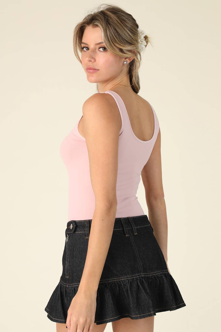 NS7180 - Reversible Tank Top: 6 Black