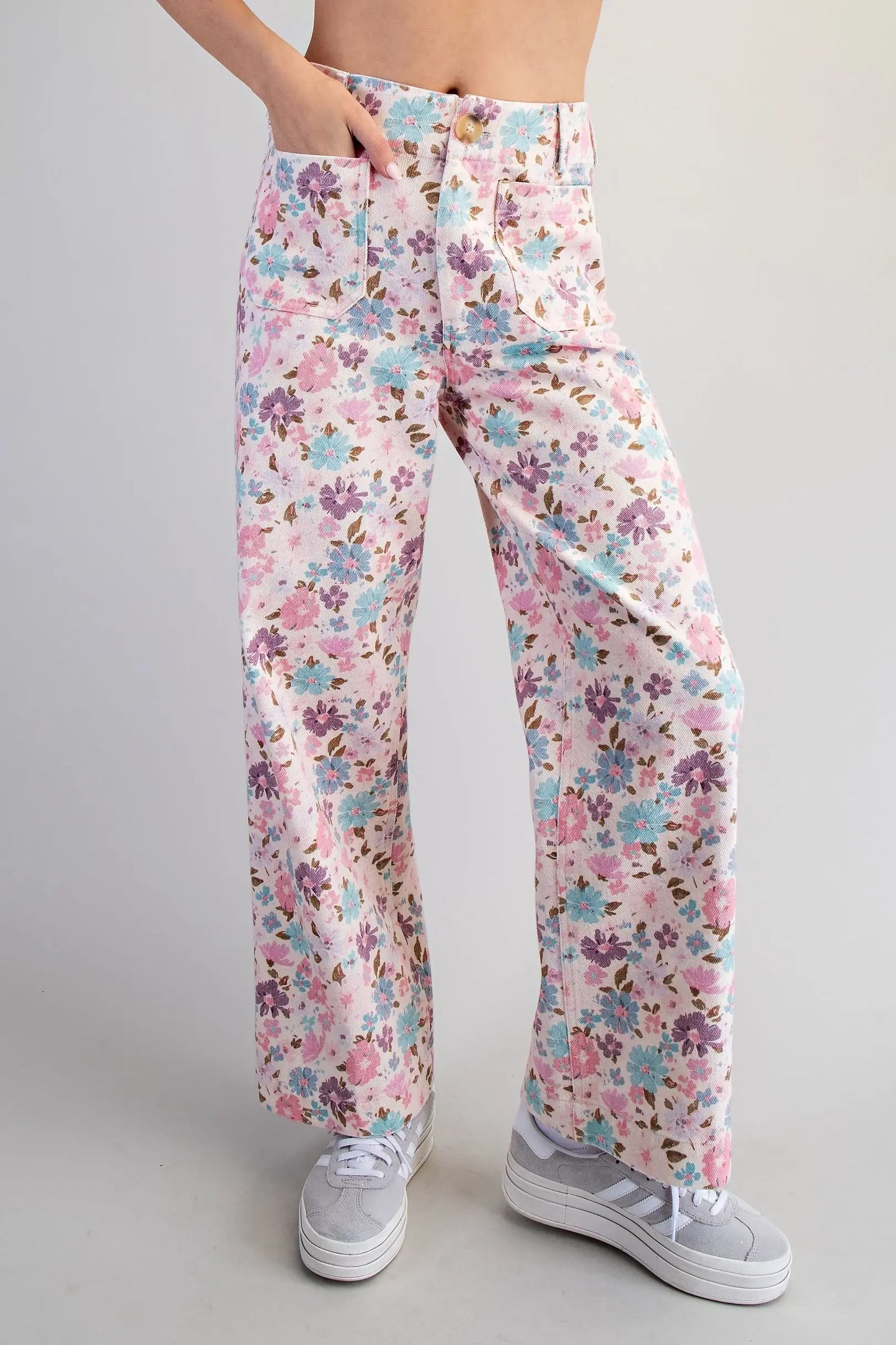 Vintage Bloom Wide Leg Jeans