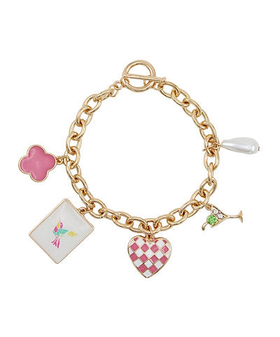 Mahjong Bird Charm Bracelet