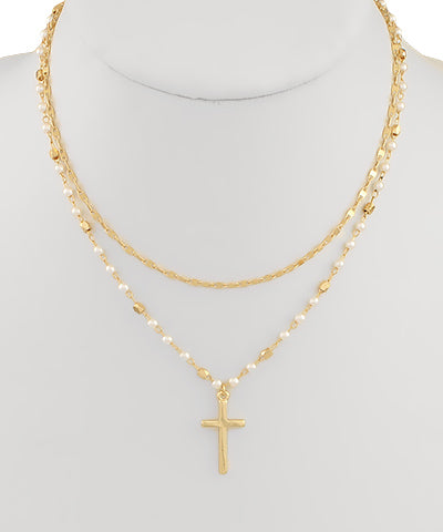 Faith & Grace Layered Cross Necklace