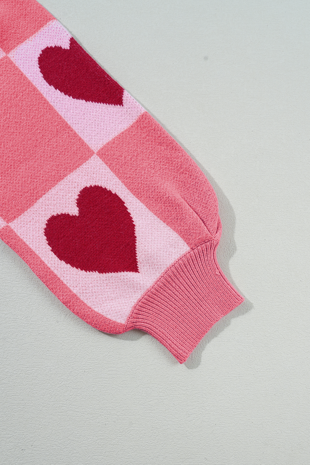 Heart Checkered Valentine Sweater 1X