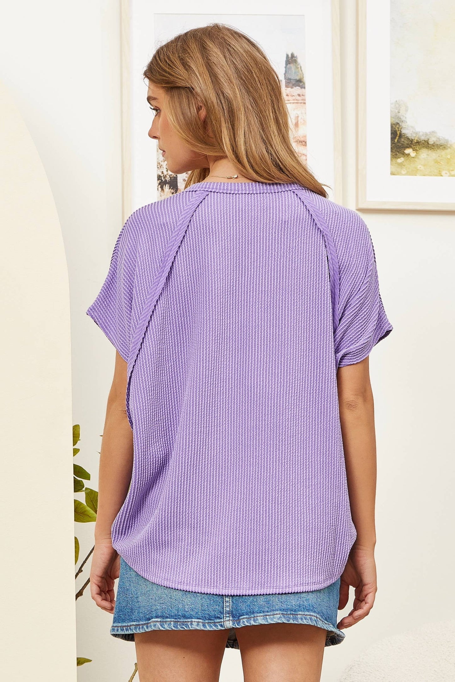 Sparkling Grape Poncho Style Top