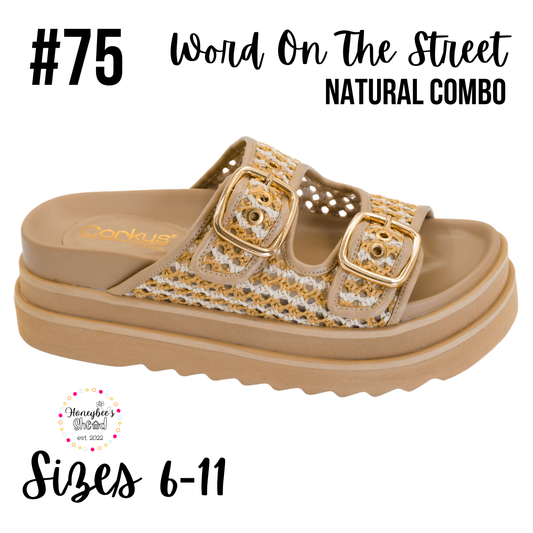 Word On The Street Natural Combo Corkys