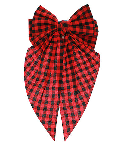 Game Day Buffalo Plaid Bow