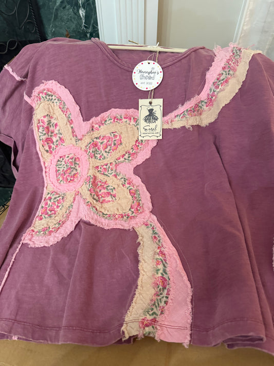 Petals & Promise Patchwork Top L