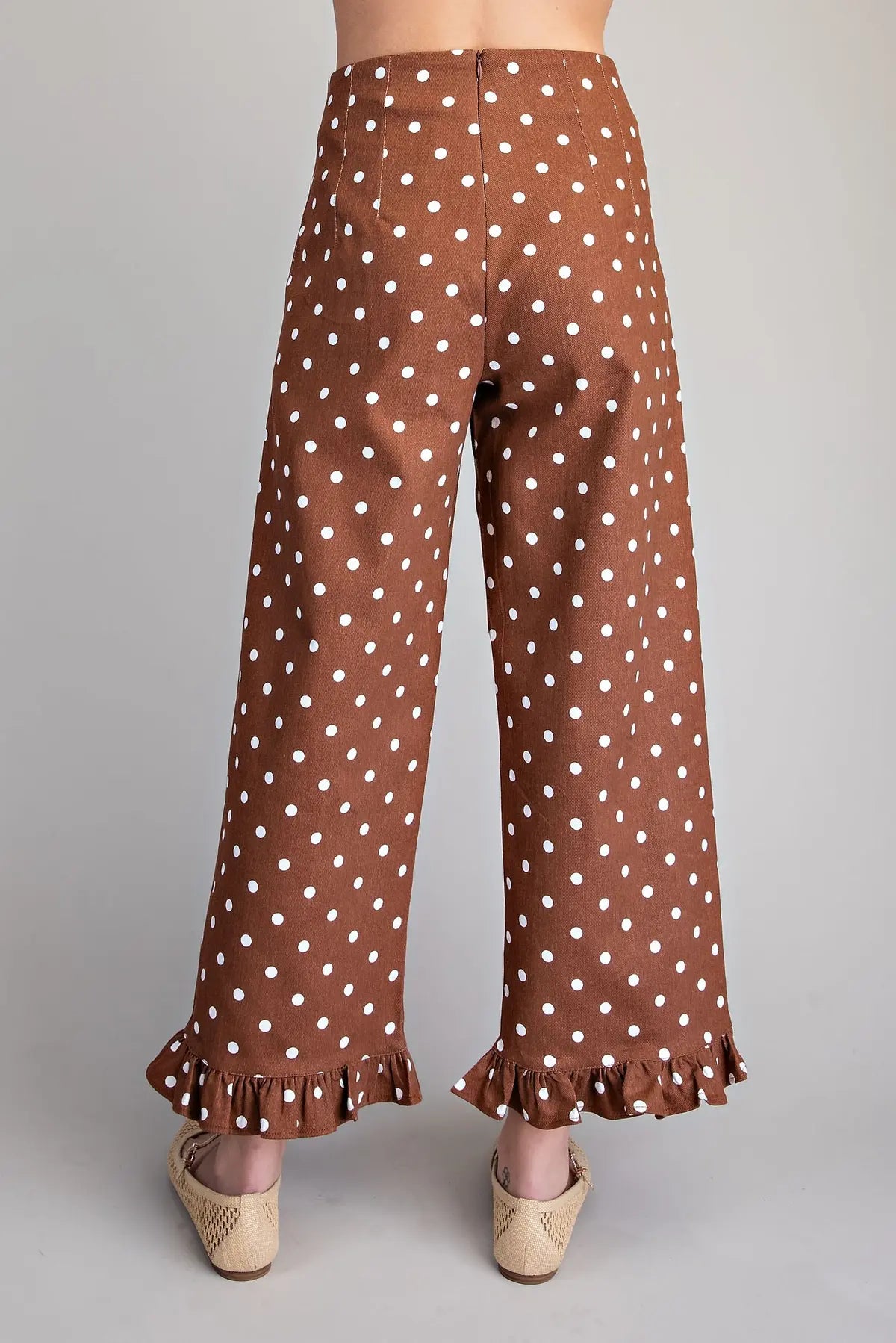 The Cocoa Dot Ruffle Pants